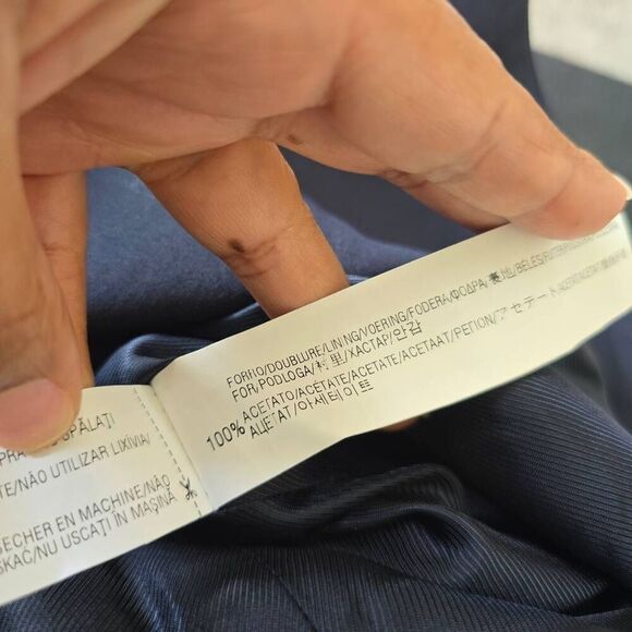 Zara Blazer Women's Medium Blue Single Breasted Formal Office Carrier Jacket - Picture 5 of 6